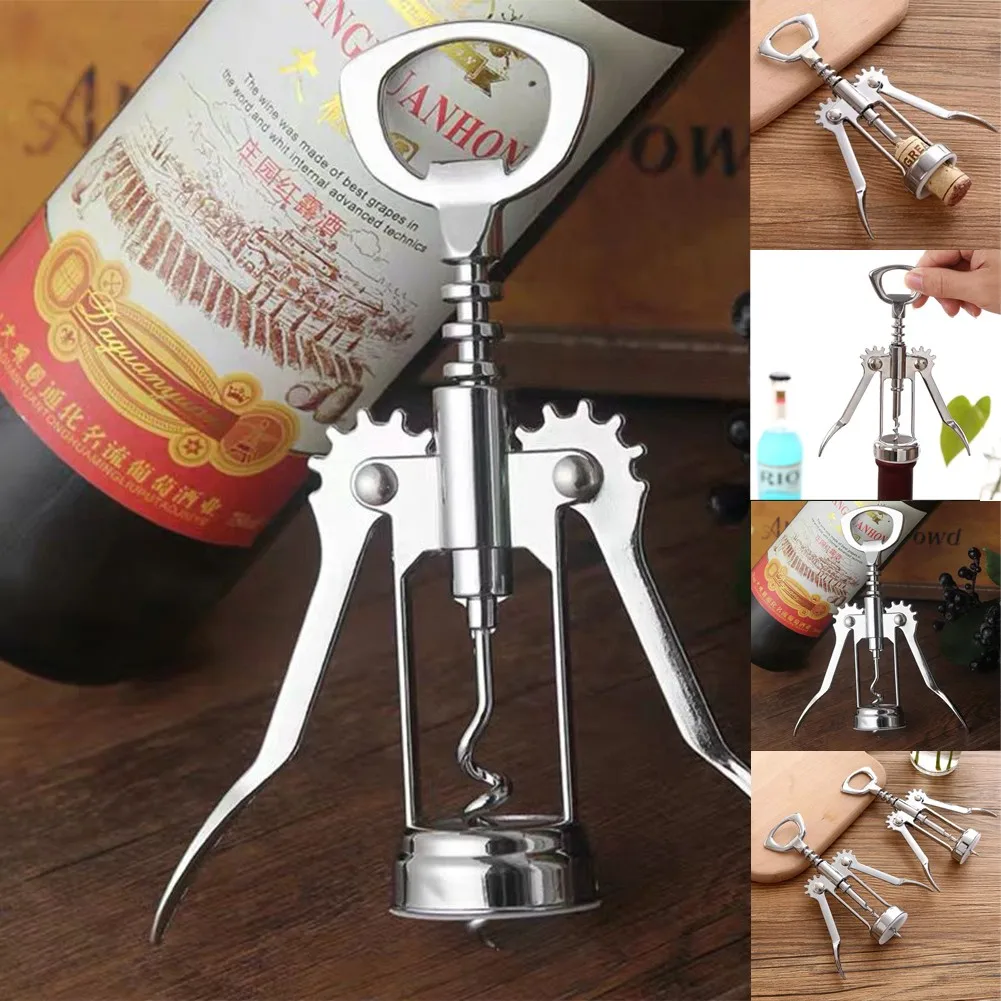 Creative Wine Opener Stainless Steel Wine Opener Wing Metal Sommeliers Wine Cork Champagne Opener Kitchen Accessories
Creative Wine Opener Stainless Steel Wine Opener Wing Metal Sommeliers Wine Cork Champagne Opener Kitchen Accessories