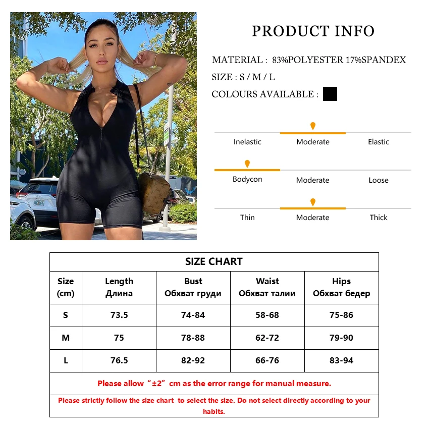 Clacive Casual Black Sleeveless Ladies Jumpsuit Fashion Turtleneck Bodycon Women Jumpsuit Elegant Fitness Women Clothing 2021 
Clacive Casual Black Sleeveless Ladies Jumpsuit Fashion Turtleneck Bodycon Women Jumpsuit Elegant Fitness Women Clothing 2021