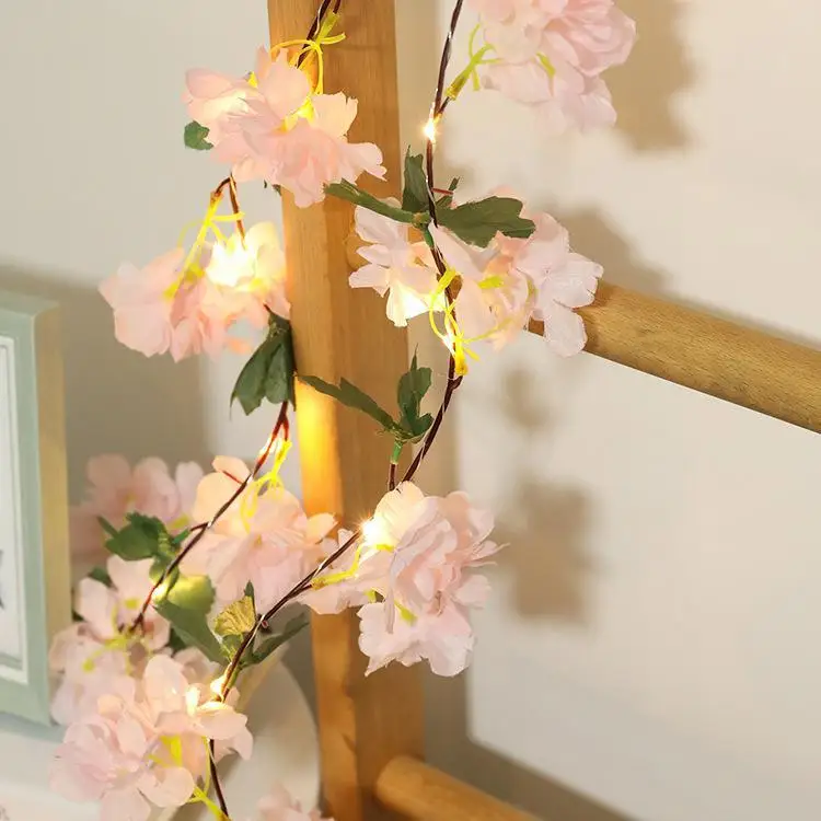 Led String Light Flower Leaves Copper Wire Artificial Vine Garland for Christmas Wedding Party Event Decoration
Led String Light Flower Leaves Copper Wire Artificial Vine Garland for Christmas Wedding Party Event Decoration