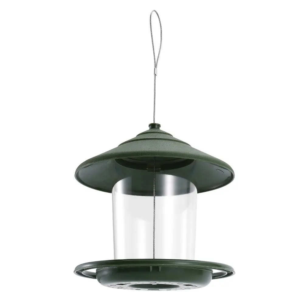 Bird Feeder Plastic Bird Food Feeder With Roof Container Waterproof Hanging For Garden Decoration With Wire Rope
Bird Feeder Plastic Bird Food Feeder With Roof Container Waterproof Hanging For Garden Decoration With Wire Rope