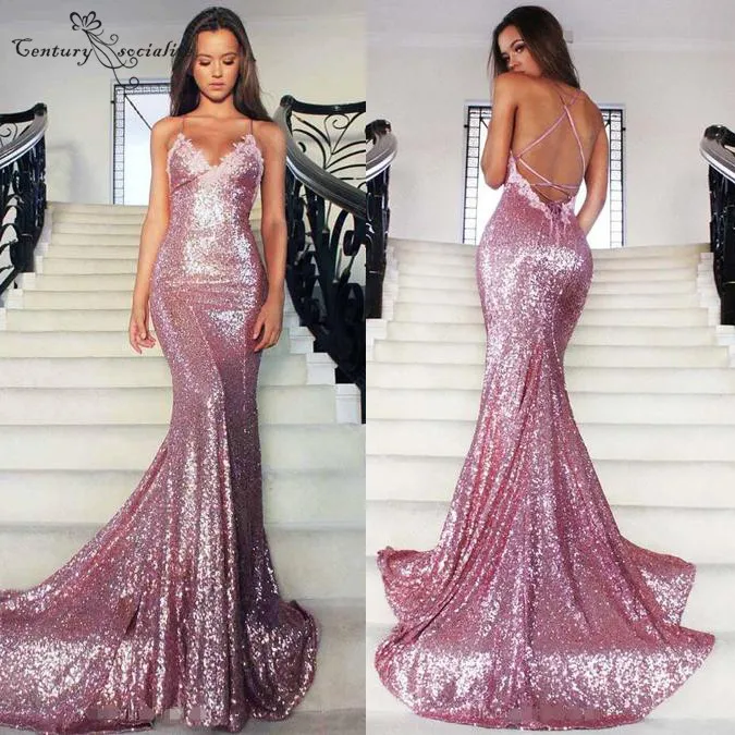 Pink Mermaid Prom Dresses Long 2020 Sequined Appliques Backless Sexy Party Dress Evening Gowns Plus Size Customized Cheap
Pink Mermaid Prom Dresses Long 2020 Sequined Appliques Backless Sexy Party Dress Evening Gowns Plus Size Customized Cheap