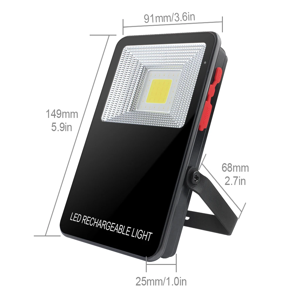 Portable Lanterns 10W 1000lm USB Rechargeable LED Cordless Work Lights Super Bright Lamp 3 Mode Emergency Security Light
Portable Lanterns 10W 1000lm USB Rechargeable LED Cordless Work Lights Super Bright Lamp 3 Mode Emergency Security Light
