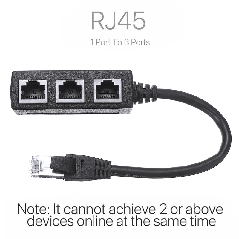 1pc Durable Internet Ethernet RJ45 Cable Adapter Professional Router Connector Splitter Cable Port 3 in 1 LAN Network Extender
1pc Durable Internet Ethernet RJ45 Cable Adapter Professional Router Connector Splitter Cable Port 3 in 1 LAN Network Extender