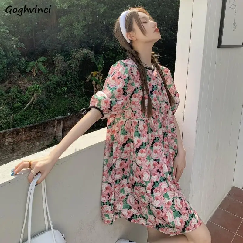 Short Sleeve Dress Women Floral Leisure Summer Holiday Girlish Streetwear Chic Soft Ulzzang A-line College Sundress Elegant Chic
Short Sleeve Dress Women Floral Leisure Summer Holiday Girlish Streetwear Chic Soft Ulzzang A-line College Sundress Elegant Chic
