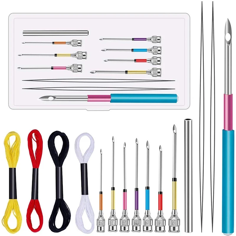 LMDZ 15 Pcs Embroidery Stitching Punch Needle Sets Cross Stitch Tools Handmade Knitting Art Embroidery Needles&Thread
LMDZ 15 Pcs Embroidery Stitching Punch Needle Sets Cross Stitch Tools Handmade Knitting Art Embroidery Needles&Thread