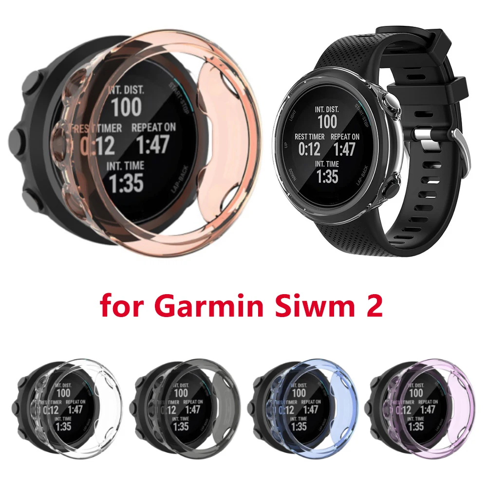 Совместим с защитным чехлом Garmin Swim 2 защитный чехол из ТПУ для умных часов - купить