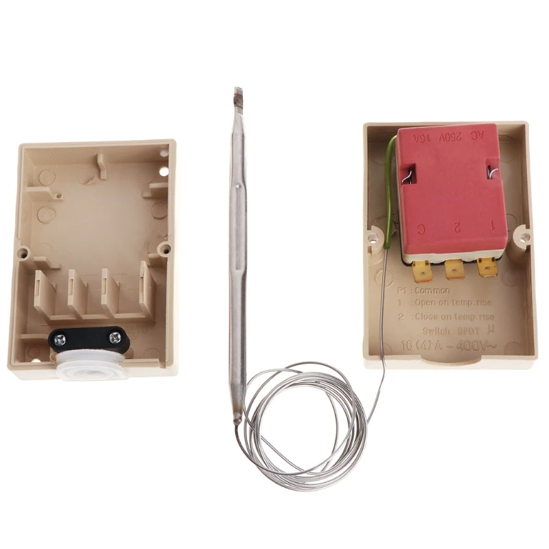 AC220V 0-40 Celsius Temperature Switch Capillary Thermostat Controller w waterproof box
AC220V 0-40 Celsius Temperature Switch Capillary Thermostat Controller w waterproof box