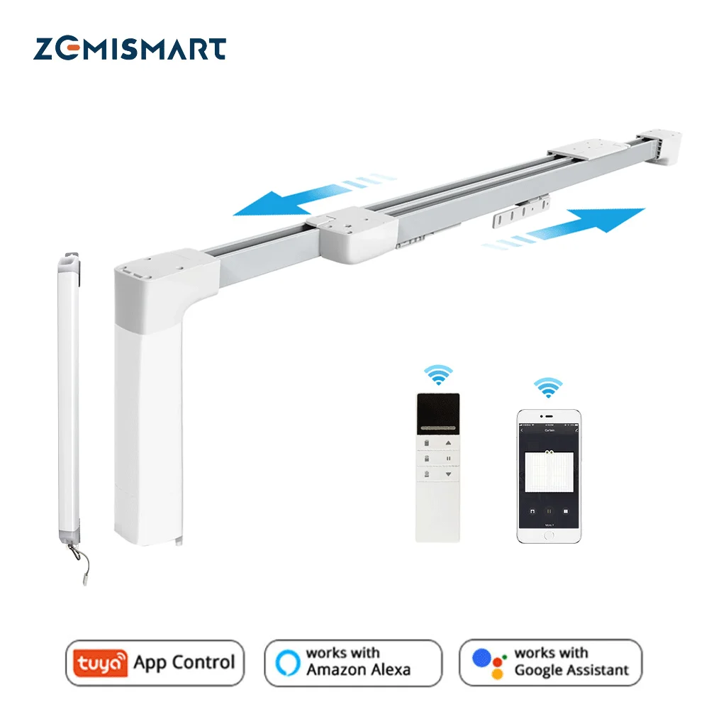Умный двигатель Zemismart Tuya Zigbee для штор с телескопической направляющей, перезаряжаемая батарейка, пульт дистанционного управления Alexa Google Home
Умный двигатель Zemismart Tuya Zigbee для штор с телескопической направляющей, перезаряжаемая батарейка, пульт дистанционного управления Alexa Google Home
