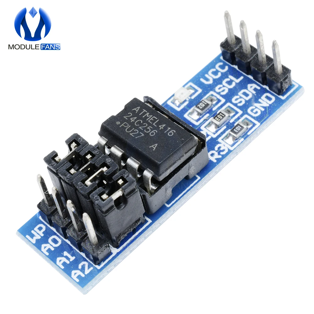 5 шт. Новый AT24C256 I2C IIC интерфейс EEPROM модуль памяти 8P чип источник питания индикатор