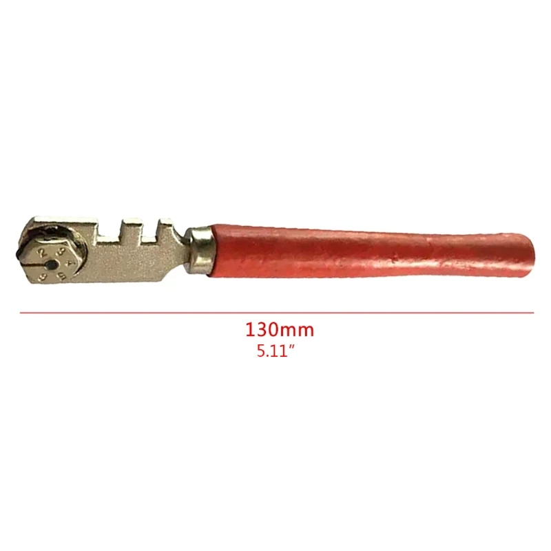 Six-wheel Glass Cutter Round Handle High-strength Roller Mahogany Round Flat Cutting Tool for Cutting Glass Tiles
Six-wheel Glass Cutter Round Handle High-strength Roller Mahogany Round Flat Cutting Tool for Cutting Glass Tiles