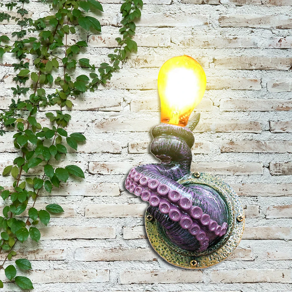 Resin Statue Octopus Claw Shaped LED Wall Light Fixtures Living Room Background Wall Lamp Bedside Sconce Garden Lighting Craft
Resin Statue Octopus Claw Shaped LED Wall Light Fixtures Living Room Background Wall Lamp Bedside Sconce Garden Lighting Craft