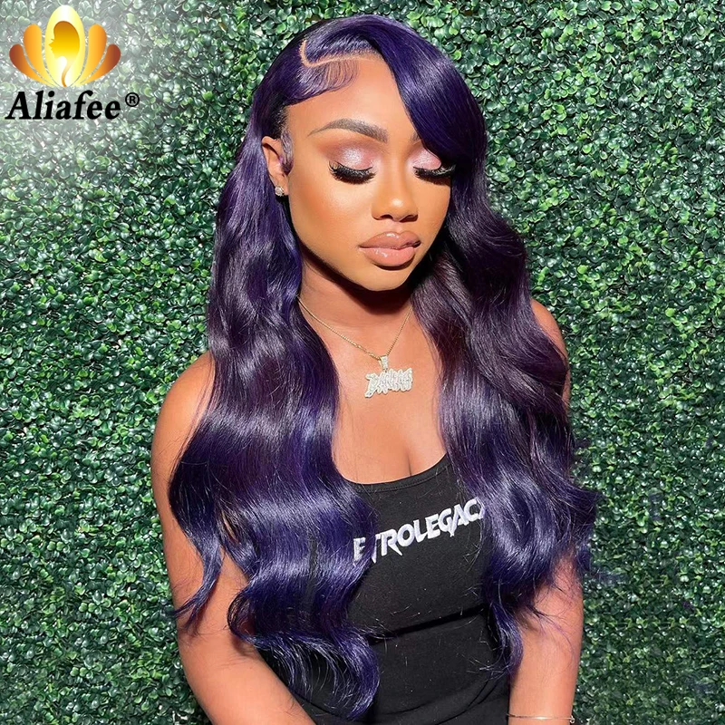 5x5 Lace Closure Wigs 10A Body Wave Dark Purple Blue Colored Lace Front Wigs PrePlucked 30" 13x4 Lace Frontal Human Hair Wigs
5x5 Lace Closure Wigs 10A Body Wave Dark Purple Blue Colored Lace Front Wigs PrePlucked 30" 13x4 Lace Frontal Human Hair Wigs