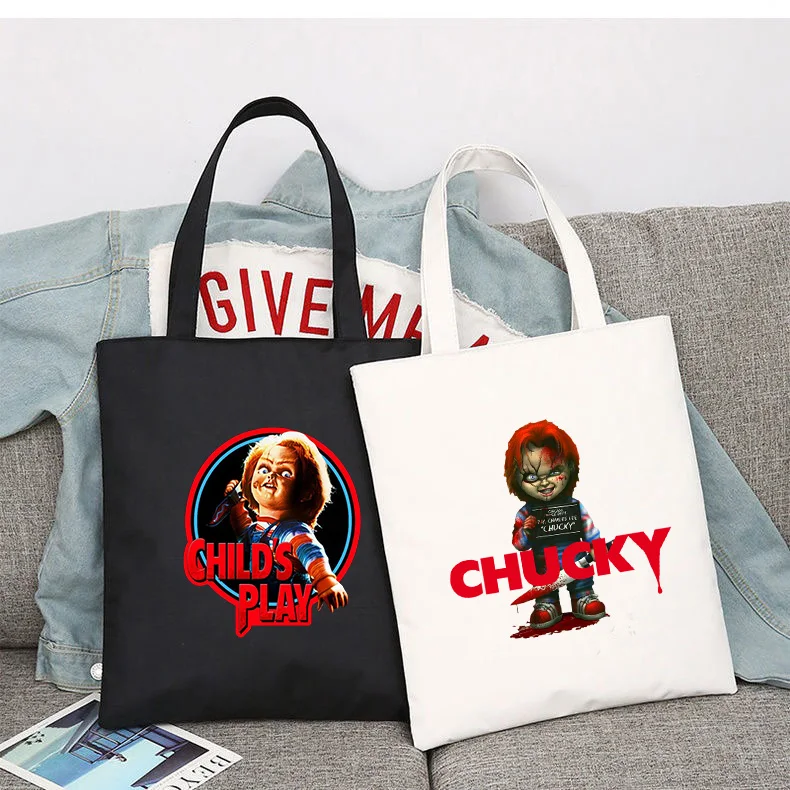 Child's Play Chucky Boys Girls Shopping Bag Handbag Foldable Reusable Cloth Shopper Harajuku Student Canvas Tote Bag
Child's Play Chucky Boys Girls Shopping Bag Handbag Foldable Reusable Cloth Shopper Harajuku Student Canvas Tote Bag