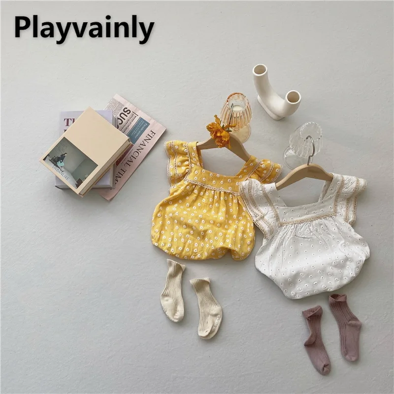 Summer Baby Girl Romper square neck little Daisy Cotton Sleeveless Jumpsuit Newborn Clothing 0-2T E100161
Summer Baby Girl Romper square neck little Daisy Cotton Sleeveless Jumpsuit Newborn Clothing 0-2T E100161