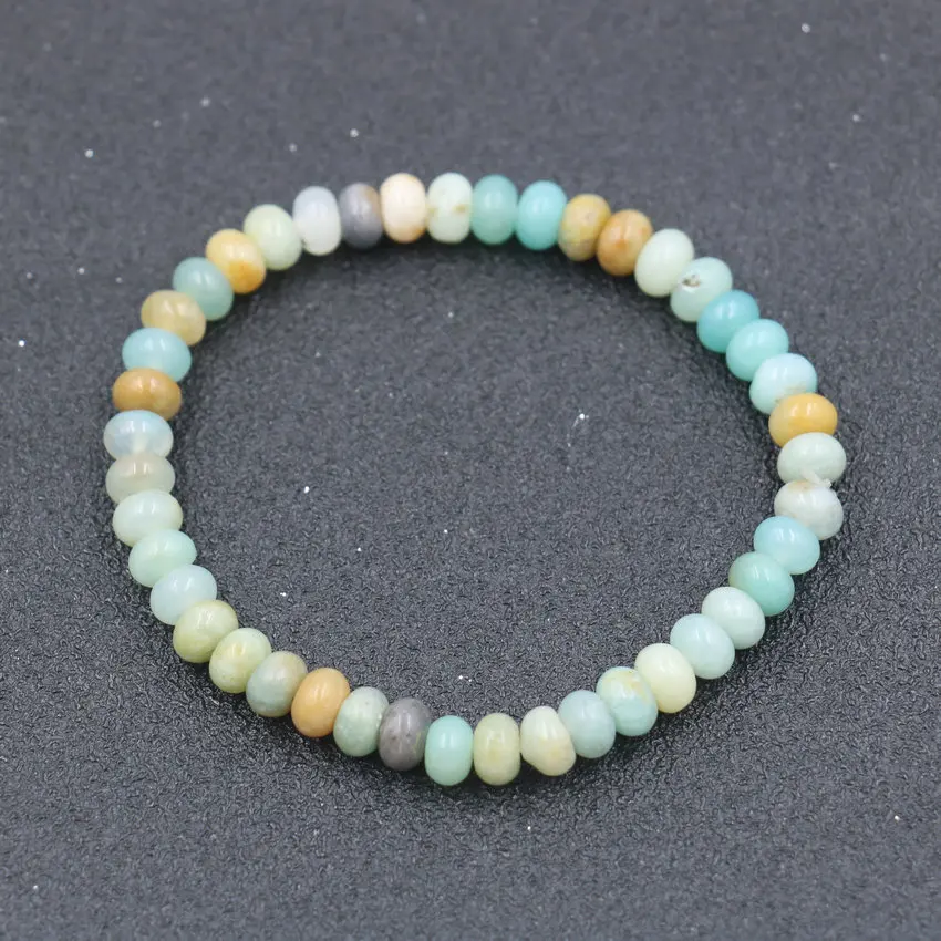 Charm Bracelet For Women Natural Amazonite Stone Beads Bracelet 4*6 Abacus Beads Elastic Bracelets For Men Women Healing Jewelry
Charm Bracelet For Women Natural Amazonite Stone Beads Bracelet 4*6 Abacus Beads Elastic Bracelets For Men Women Healing Jewelry