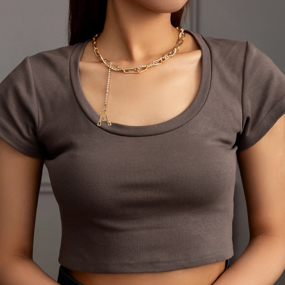 Inlaid Zircon Letter Initial Necklace For Women Choker Chain Necklace Collier Clip Alphabet Necklaces Jewelry Friends
Inlaid Zircon Letter Initial Necklace For Women Choker Chain Necklace Collier Clip Alphabet Necklaces Jewelry Friends