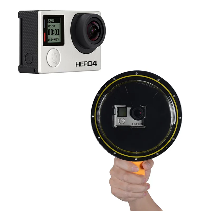 Suptig 6"General(60*43.2*42mm) Waterproof Dome Port Cover for GoPro Hero4 3+ 3 SJ4000 Session Eken h9r Action Camera Accessories
Suptig 6"General(60*43.2*42mm) Waterproof Dome Port Cover for GoPro Hero4 3+ 3 SJ4000 Session Eken h9r Action Camera Accessories