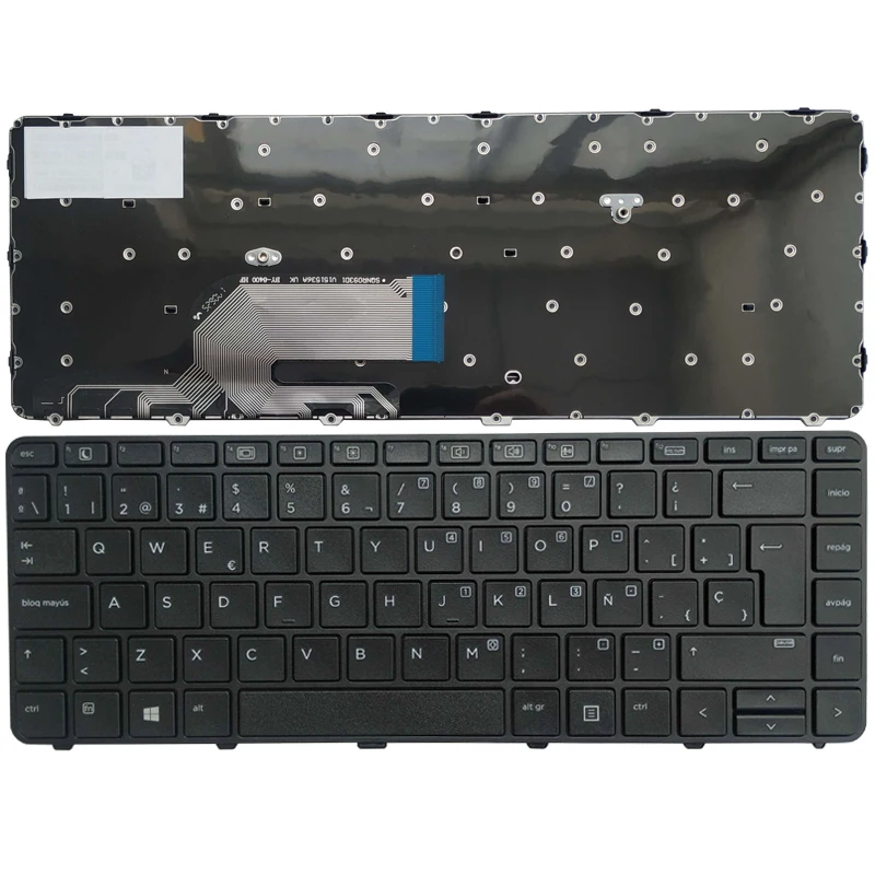 

New Spanish SP Laptop Keyboard For HP Probook 430 G3 430 G4 440 G3 440 G4 445 G3 640 G2 645 G2 with frame