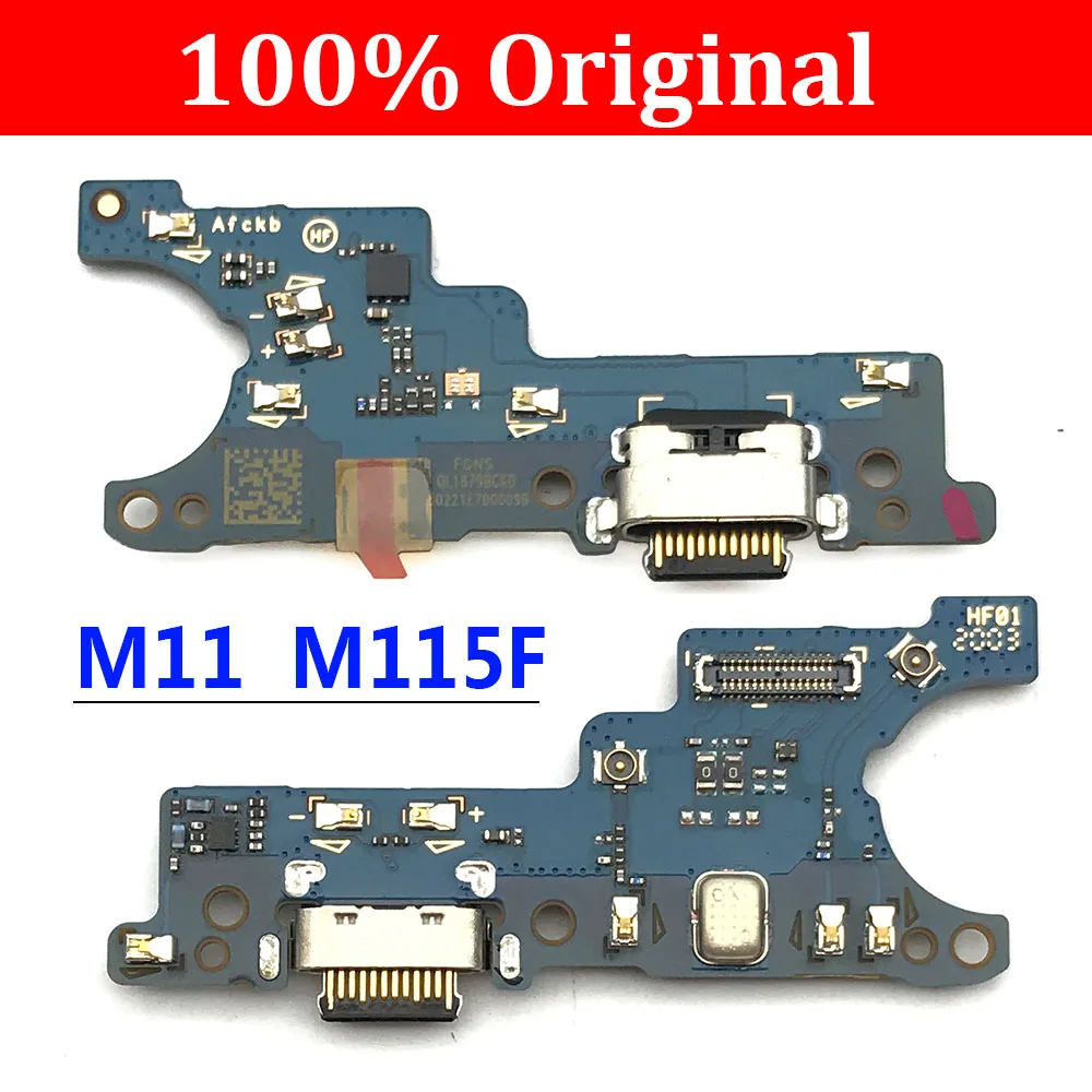 

100% Original New USB Dock Charger Port Charging Flex Cable Microphone Board For Samsung Galaxy M11 M115 M115F