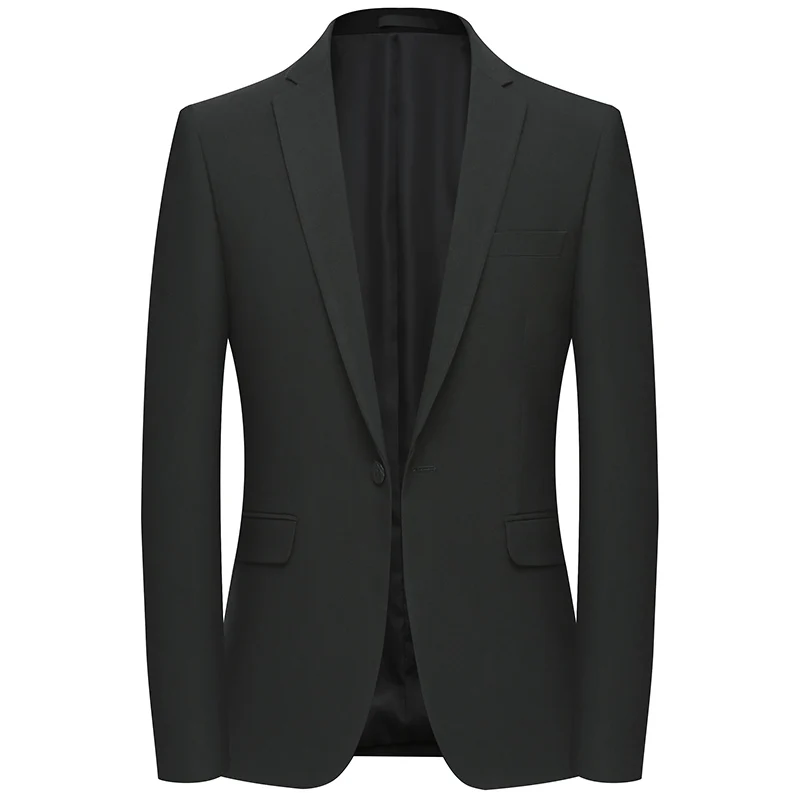 Interview Blazer Solid Color Formal Banquet Party Suit Men's Business Jacekt Slim Fit One Button Coat
Interview Blazer Solid Color Formal Banquet Party Suit Men's Business Jacekt Slim Fit One Button Coat