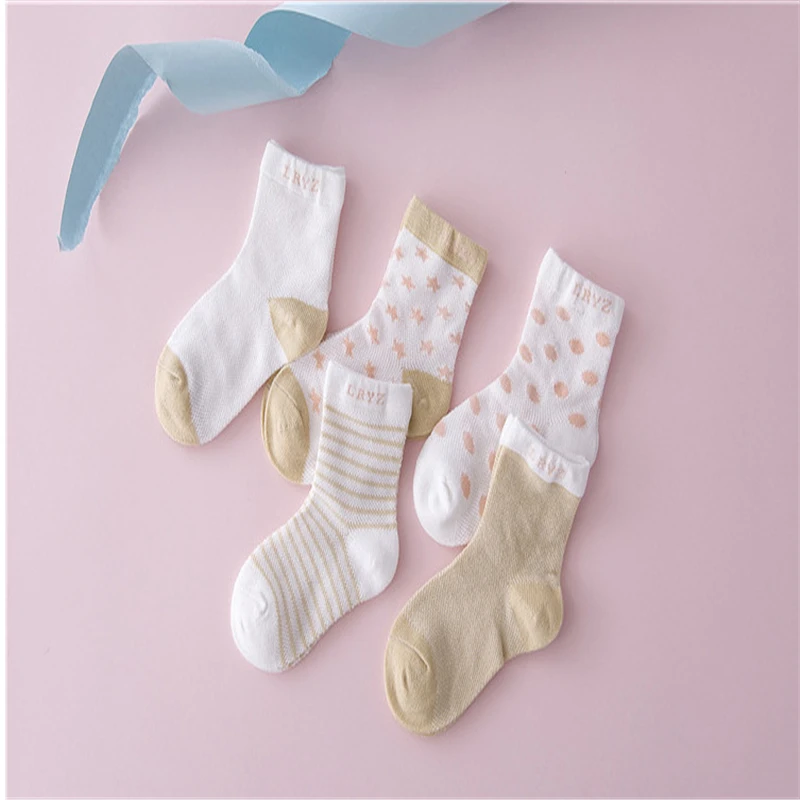 5 pairs of cute children's socks spring and autumn stars mesh children's socks thin children's net socks tube cotton socks boys
5 pairs of cute children's socks spring and autumn stars mesh children's socks thin children's net socks tube cotton socks boys