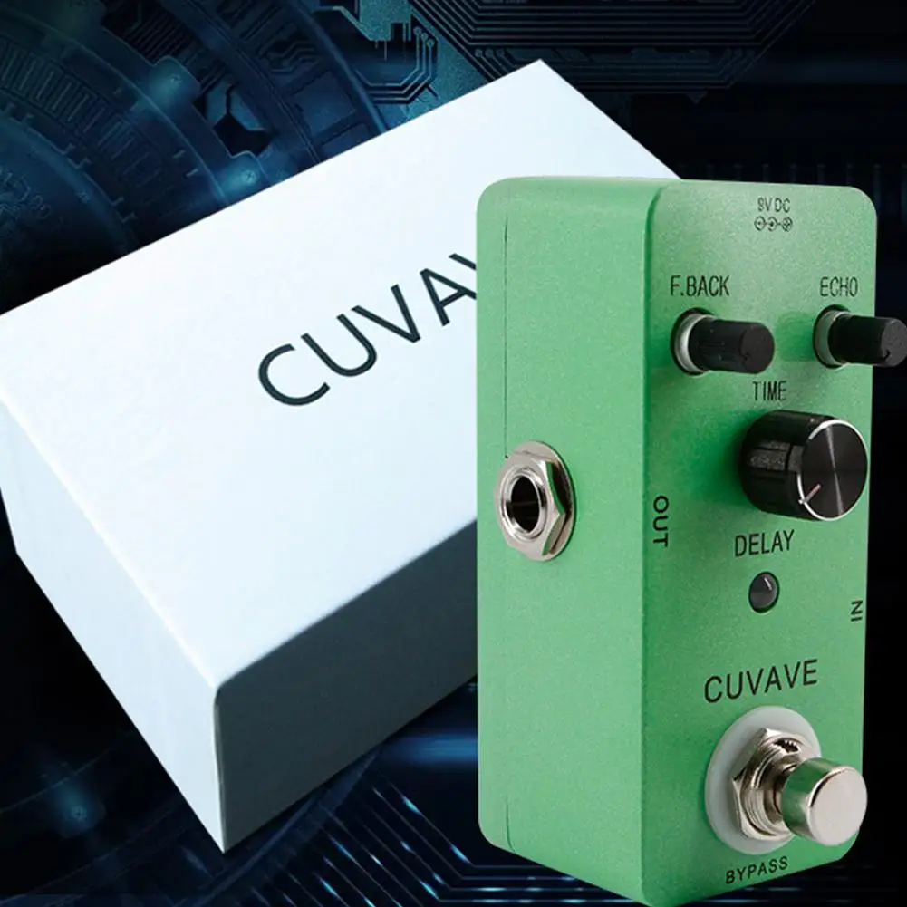 

Guitar Effect Pedal with Classic Delay Effect CUVAVE DELAY Analog Echo Guitar Pedal Zinc Alloy Shell True Bypass Guitar Parts