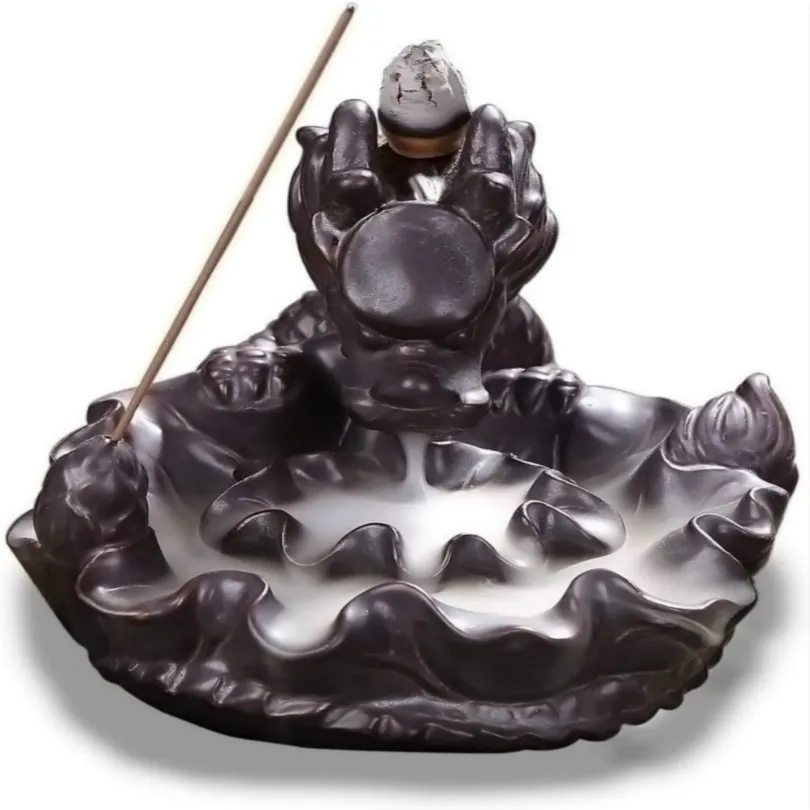 Aroma Reverse Burner Wish Leaf Censer Auspicious Dragon Backflow Incense Waterfall Holders Home Decor Gift Statue Ornaments
Aroma Reverse Burner Wish Leaf Censer Auspicious Dragon Backflow Incense Waterfall Holders Home Decor Gift Statue Ornaments