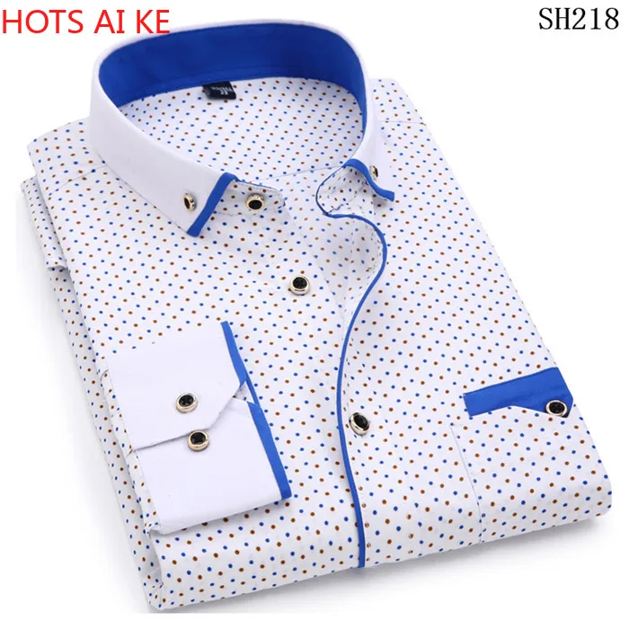 Fashion Print Casual Men Long Sleeve Shirt Stitching Fashion Pocket Design Fabric Soft Comfortable Men Dress Slim Fit Style
Fashion Print Casual Men Long Sleeve Shirt Stitching Fashion Pocket Design Fabric Soft Comfortable Men Dress Slim Fit Style