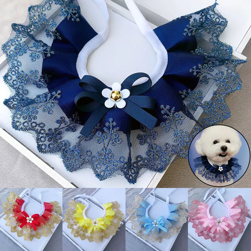 Sweet Lace Pet Collar Bow Pet Collar Cat Necklace Decorated With Burlap Beauty Dog Cat Lace Bib High Quality Pet Products.
Sweet Lace Pet Collar Bow Pet Collar Cat Necklace Decorated With Burlap Beauty Dog Cat Lace Bib High Quality Pet Products.