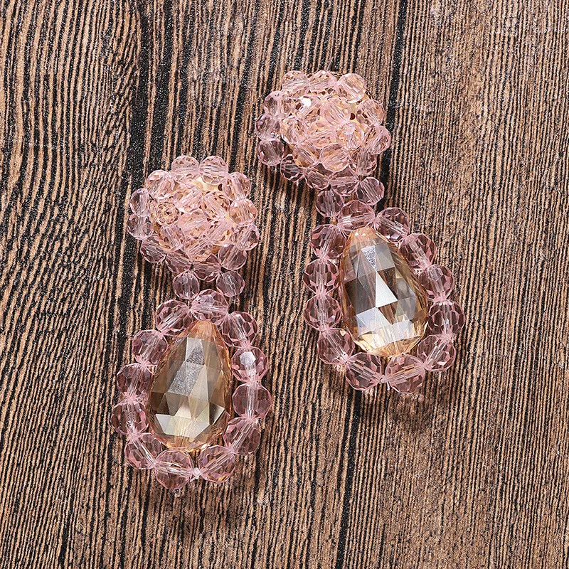 Luxury Full Clear Pink Crystal Drop Earrings Fashion Geometric Water Drop Rhinestone Braid Earrings Women Valentine's Day Gift
Luxury Full Clear Pink Crystal Drop Earrings Fashion Geometric Water Drop Rhinestone Braid Earrings Women Valentine's Day Gift