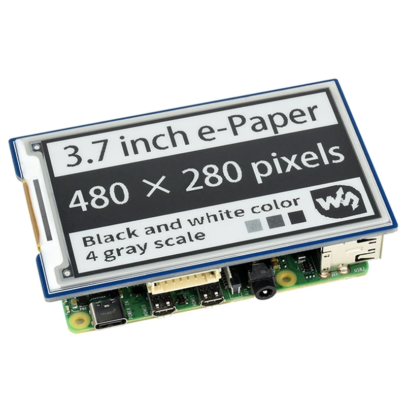 Waveshare 3.7 Inch Ink Screen Electronic Paper Screen Partially Refreshed Suitable for Raspberry Pi Shelf Label
Waveshare 3.7 Inch Ink Screen Electronic Paper Screen Partially Refreshed Suitable for Raspberry Pi Shelf Label