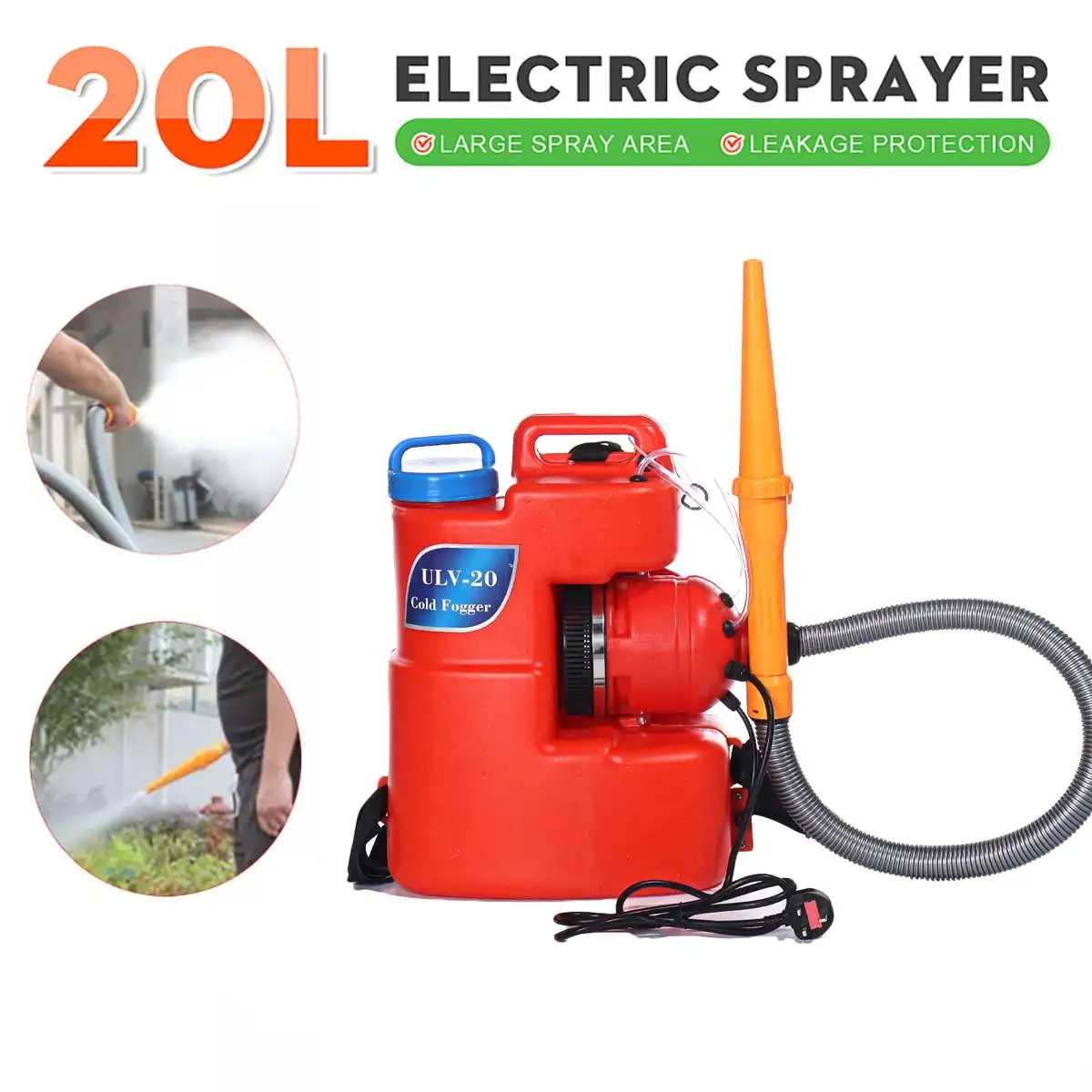 20L 2600W Electric Backpack ULV Sprayer Ultra Capacity Disinfection Machine Fogger Spray Machine for Hospitals Home Sprayer
20L 2600W Electric Backpack ULV Sprayer Ultra Capacity Disinfection Machine Fogger Spray Machine for Hospitals Home Sprayer