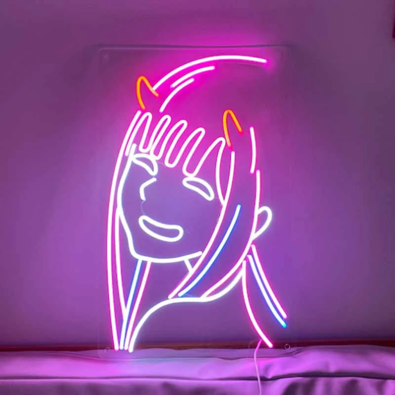 Неоновая светодиодная аниме-вывеска Zero two girl на заказ, комнатное настенное освещение, украшение для свадебного торжества, вечеринки, магази...
Неоновая светодиодная аниме-вывеска Zero two girl на заказ, комнатное настенное освещение, украшение для свадебного торжества, вечеринки, магази...