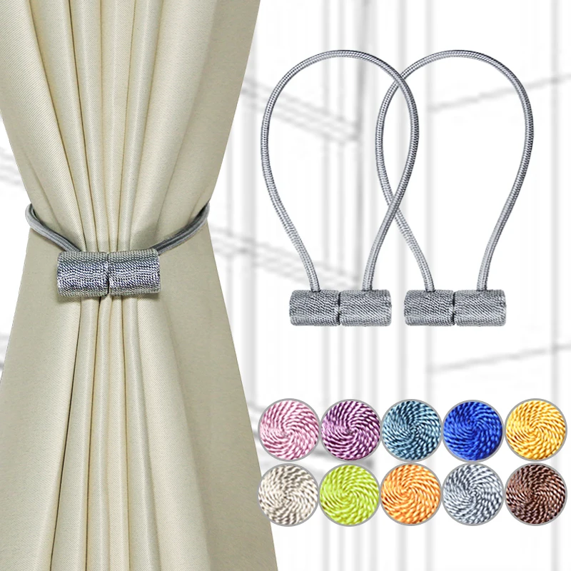 2Pcs Magnetic Curtain Tieback High Quality Holder Hook Curtain Buckle Clip Curtain Tieback Polyester Decorative Home Accessories
2Pcs Magnetic Curtain Tieback High Quality Holder Hook Curtain Buckle Clip Curtain Tieback Polyester Decorative Home Accessories