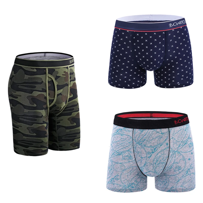 3pcs Sexy Boxershorts Mens Long Boxers Shorts Print Underwear Cotton Men's Panties Open Male Underpants Boxer For Man Undrewear
3pcs Sexy Boxershorts Mens Long Boxers Shorts Print Underwear Cotton Men's Panties Open Male Underpants Boxer For Man Undrewear