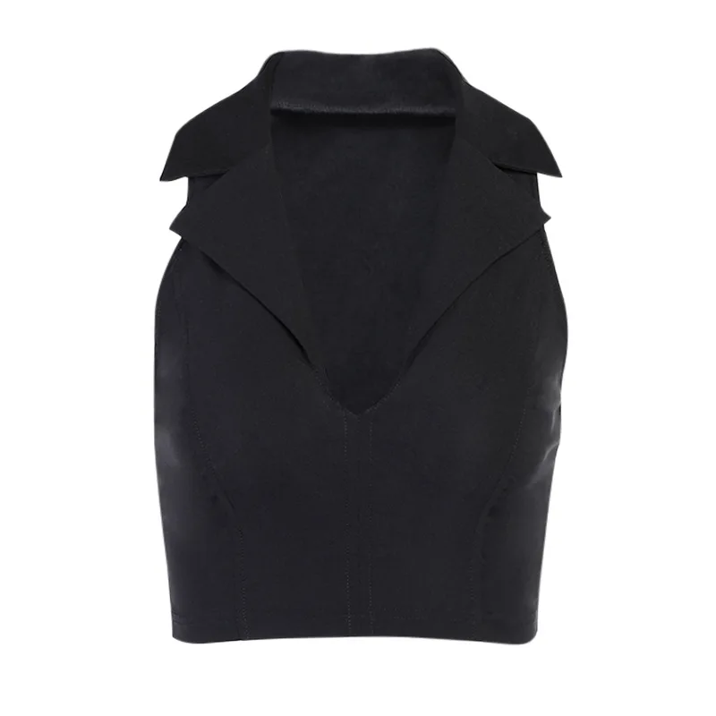 90s Vintage Female Sexy T-Shirts Deep V Neck Turn Down Collar Tee Sleeveless Crop Shirts Y2k Girl Indie Aesthetic Women Party
90s Vintage Female Sexy T-Shirts Deep V Neck Turn Down Collar Tee Sleeveless Crop Shirts Y2k Girl Indie Aesthetic Women Party