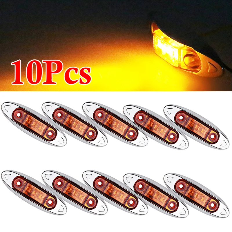 10pcs Side Marker Lights Truck Signal Trailer Waterproof Amber Bulbs Clearance Kit
10pcs Side Marker Lights Truck Signal Trailer Waterproof Amber Bulbs Clearance Kit