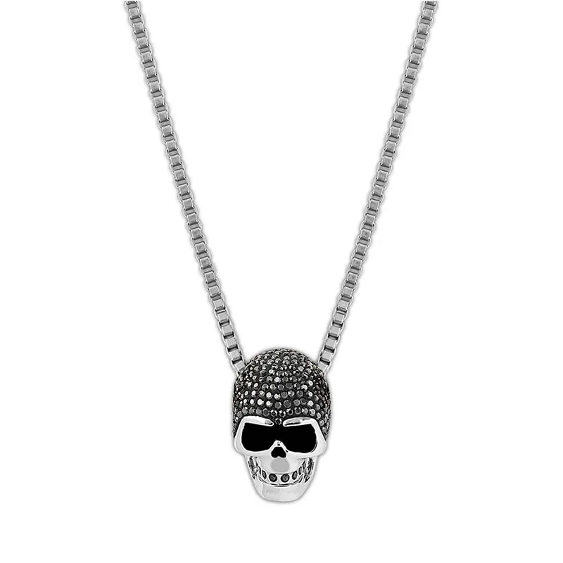 SWA 2019 Fashion New Skull Pendant Necklace Crystal Decoration Unique and Handsome Men's Jewelry Send Boyfriend Chic Gift 
SWA 2019 Fashion New Skull Pendant Necklace Crystal Decoration Unique and Handsome Men's Jewelry Send Boyfriend Chic Gift