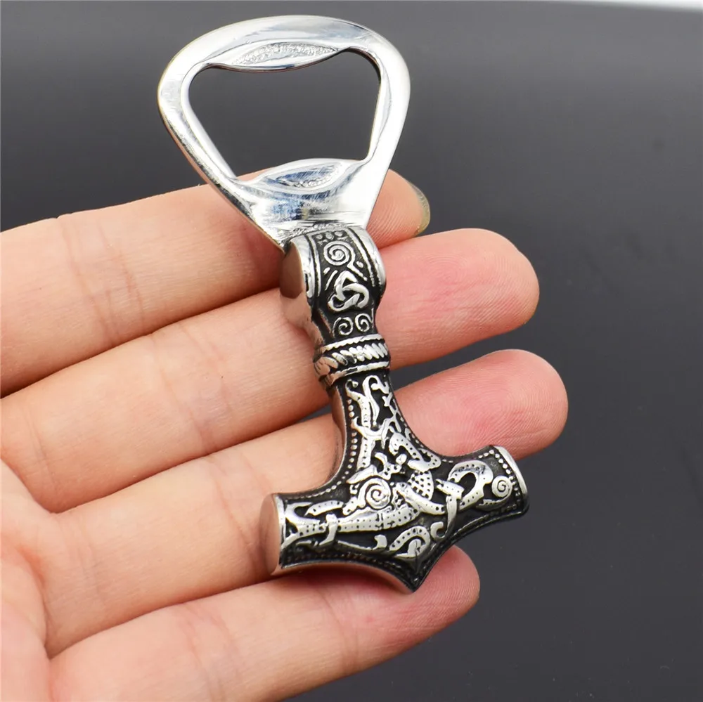 New Explosive Viking Jewelry Viking Thor's Hammer Pendant Beer Bottle Screwdriver Dual-use Necklace
New Explosive Viking Jewelry Viking Thor's Hammer Pendant Beer Bottle Screwdriver Dual-use Necklace
