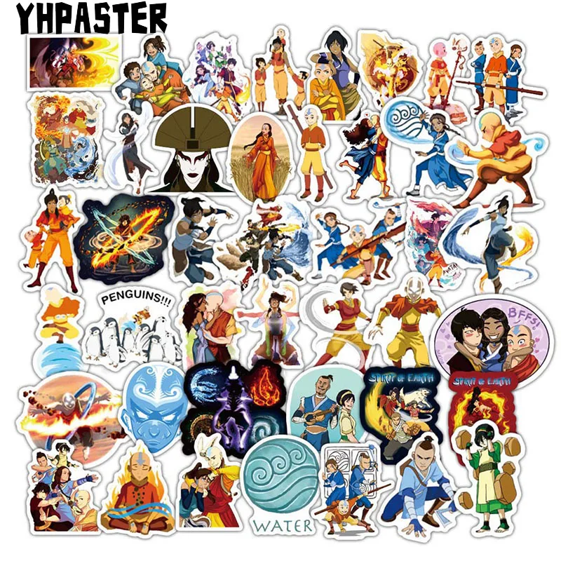 10/30/50 шт. строительный Аватар: последние наклейки Airbender для ноутбука скейтборда