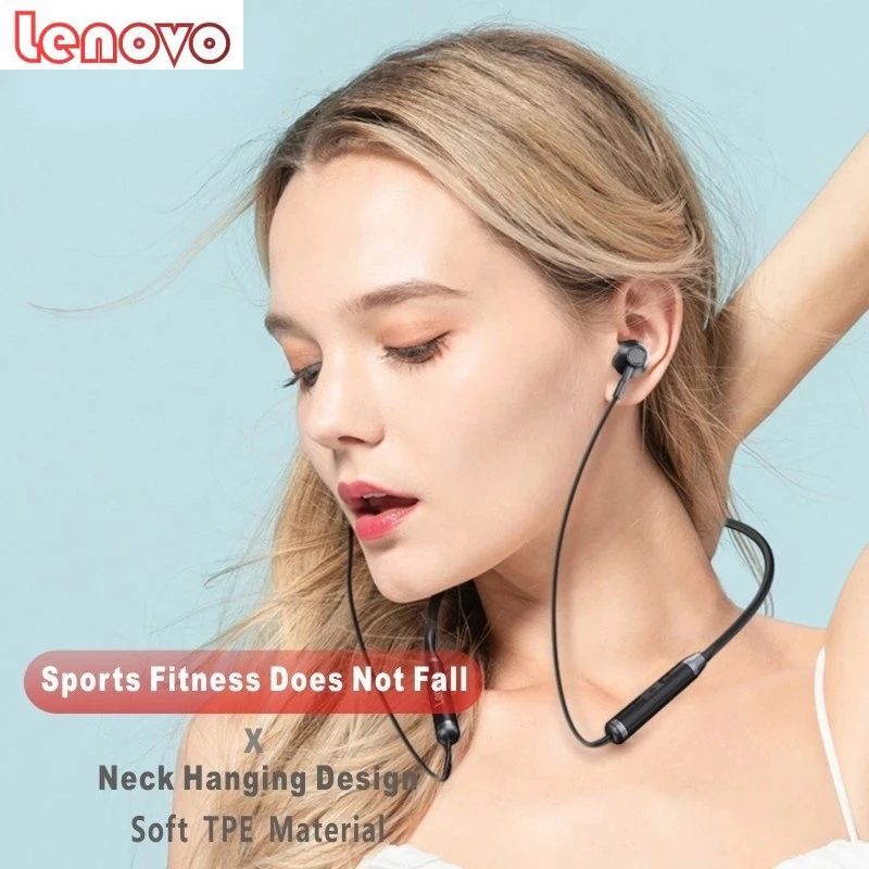 Lenovo HE06 Neckband Wireless Headphones Bluetooth Earphone Stereo Sport Magnetic Headset Running Waterproof In-Ear Earphones 
Lenovo HE06 Neckband Wireless Headphones Bluetooth Earphone Stereo Sport Magnetic Headset Running Waterproof In-Ear Earphones