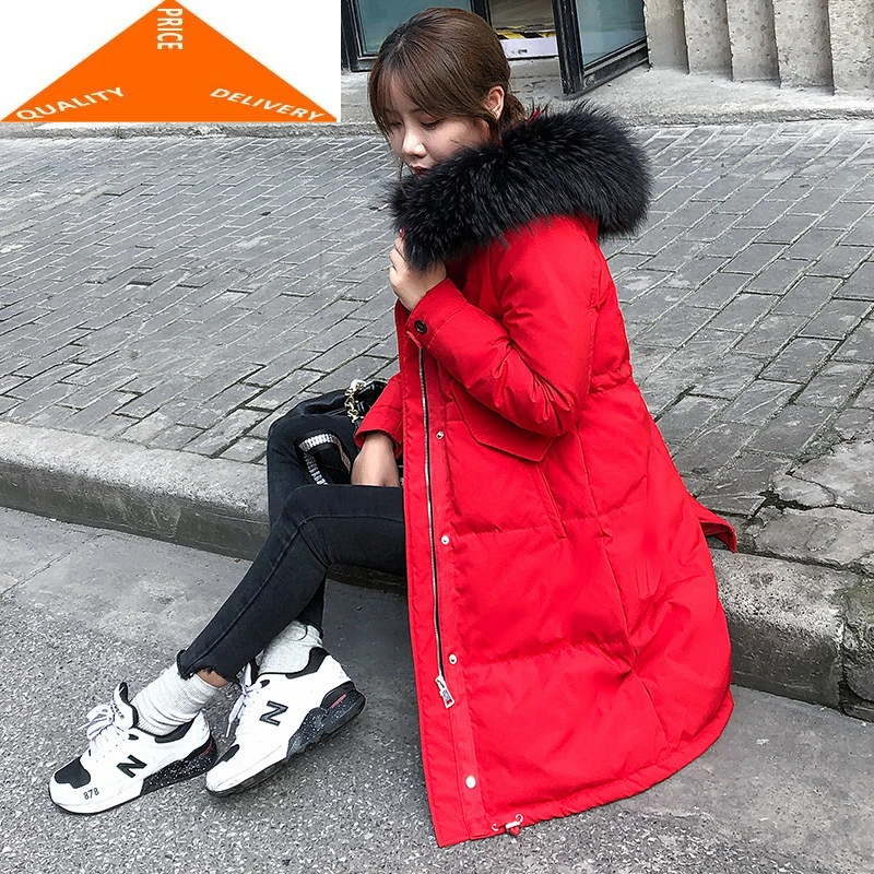 Women Winter Duck Long Down Female Jacket Clothes Ladies Large Raccoon Fur Hooded Warm Coat Hiver LW9824
Women Winter Duck Long Down Female Jacket Clothes Ladies Large Raccoon Fur Hooded Warm Coat Hiver LW9824