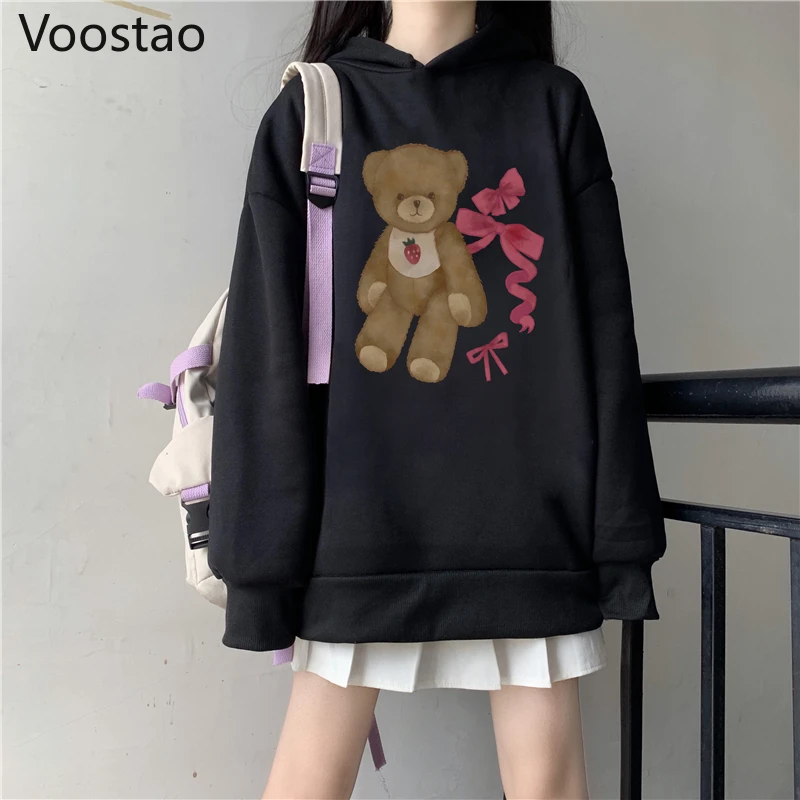 Spring Autumn Japanese Gothic Cartoon JK Hoodies Harajuku Women Cute Lolita Strawberry Bear Hooded Sweatshirts Girly Punk Coats
Spring Autumn Japanese Gothic Cartoon JK Hoodies Harajuku Women Cute Lolita Strawberry Bear Hooded Sweatshirts Girly Punk Coats