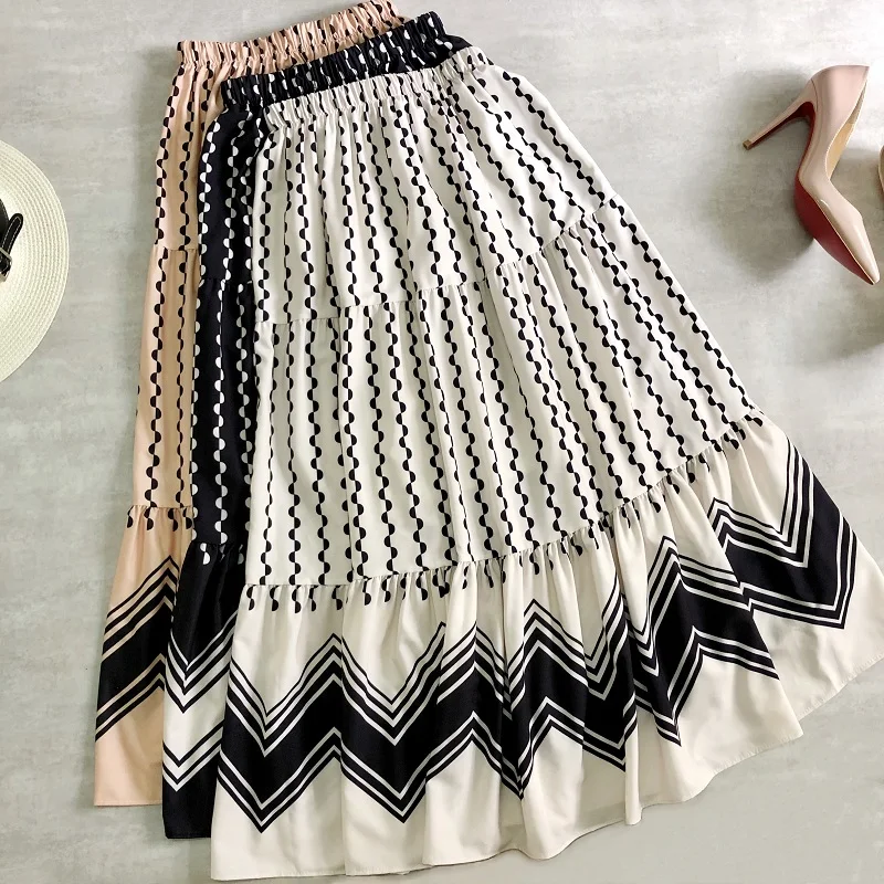 New Skirts Womens 2021 Midi Skirts Polka Dots Patchwork Cake Skirts Empire Elegant A-line Long Skirts Bohemian Style
New Skirts Womens 2021 Midi Skirts Polka Dots Patchwork Cake Skirts Empire Elegant A-line Long Skirts Bohemian Style