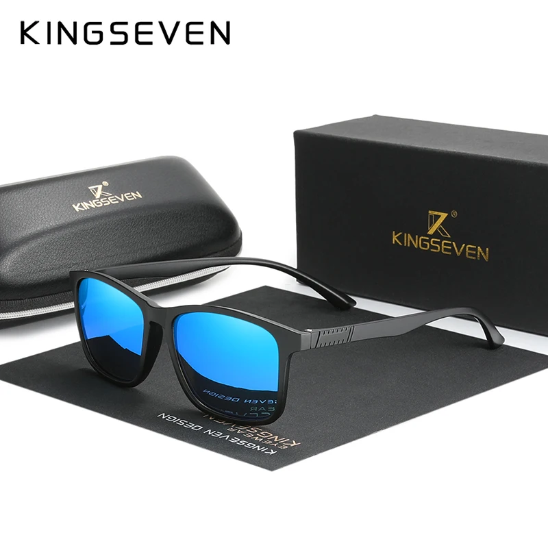 KINGSEVEN 2020 New Ultra Light TR90 Sunglasses Men Polarized Cat.3 UV400 TAC Lens Driving Sun Glasses Women Casual Eyewear | Аксессуары