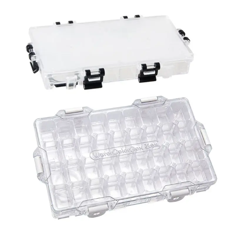 L9NA 24/36 Grids Watercolor Moisturizing Painting Palette Leakproof Paint Palette Storage Box Stationery Drawing Supplies
L9NA 24/36 Grids Watercolor Moisturizing Painting Palette Leakproof Paint Palette Storage Box Stationery Drawing Supplies