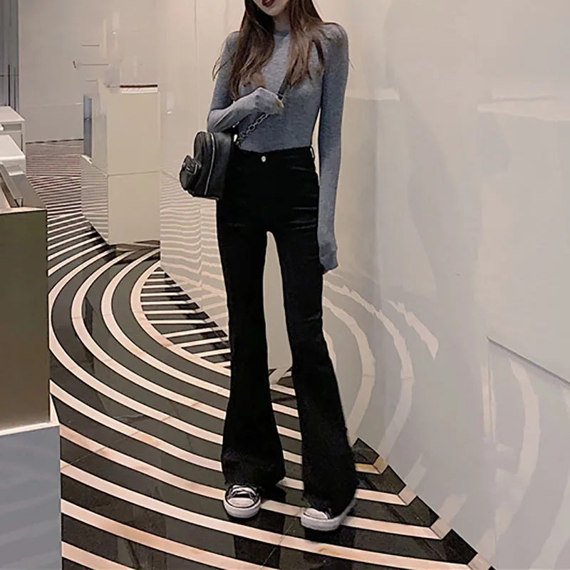 Cthink Good Quality Spring 2021 New Flare Jeans Women Fashion Bodycon Slim Womens Jeans Stylish Korean Women Trousers
Cthink Good Quality Spring 2021 New Flare Jeans Women Fashion Bodycon Slim Womens Jeans Stylish Korean Women Trousers