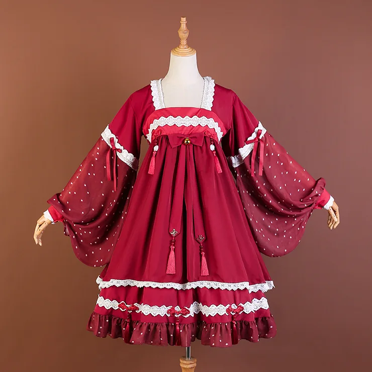 Swimming Carps ~ Long Lantern Sleeve Hanfu Dress Vintage Dress
Swimming Carps ~ Long Lantern Sleeve Hanfu Dress Vintage Dress