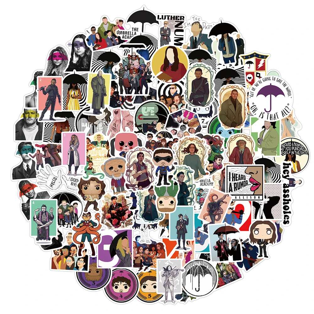 10/30/50/100PCS Classic TV Show The Umbrella Academy Stickers Graffiti DIY Skateboard Motorcycle Laptop Guitar Decal Sticker Toy
10/30/50/100PCS Classic TV Show The Umbrella Academy Stickers Graffiti DIY Skateboard Motorcycle Laptop Guitar Decal Sticker Toy