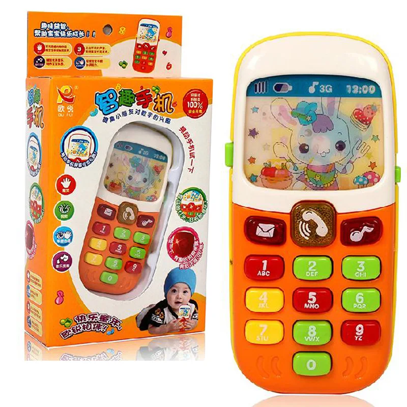 1PC Cute Electronic Phone for Kids Baby Mobile Elephone Educational Learning Music Machine Games Toys for Child Color Randomly
1PC Cute Electronic Phone for Kids Baby Mobile Elephone Educational Learning Music Machine Games Toys for Child Color Randomly